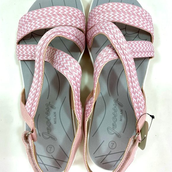Women's Shoes Sandals Jeossy Milan 7 Pink Espadrilles NEW Platform Comfort Flats - Picture 8 of 9